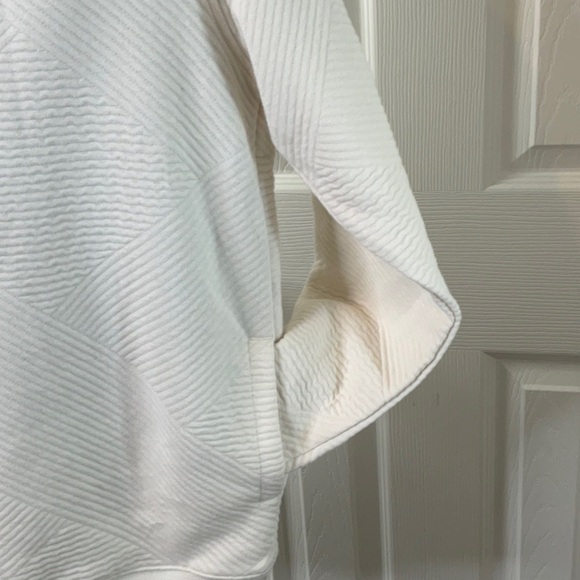 Goodfellow & Co  Men's Quilted Snap Pullover
Sweatshirt Ivory Various Sizes - Picture 4 of 13